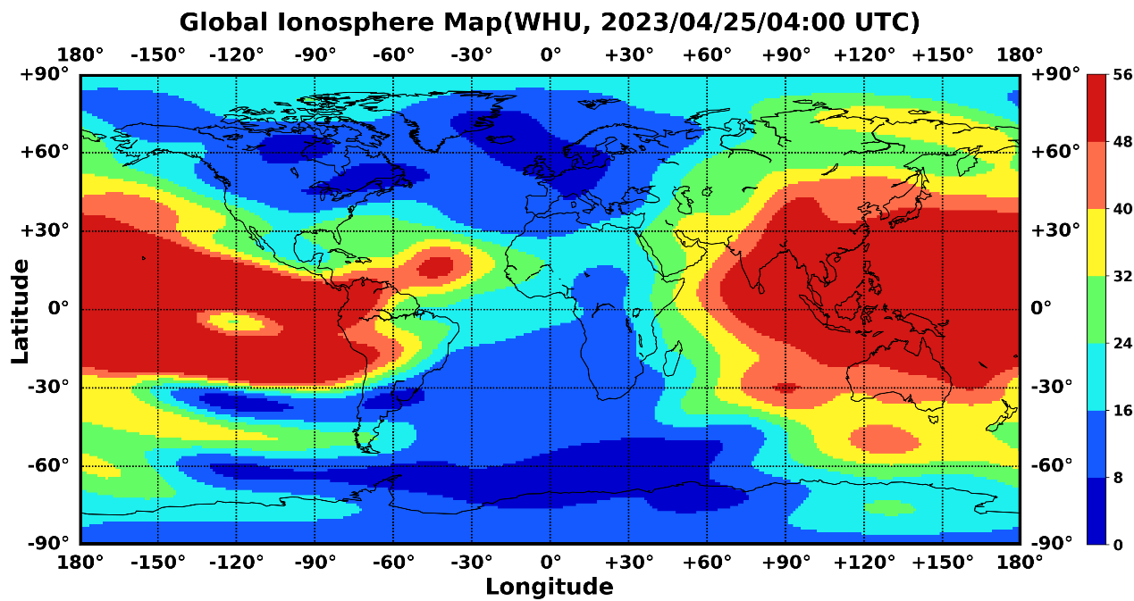 Global map of ionospheric electron content