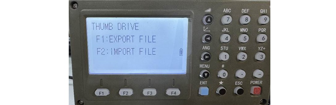 A TS1000 Thumb Drive menüje fájlimport előtt
