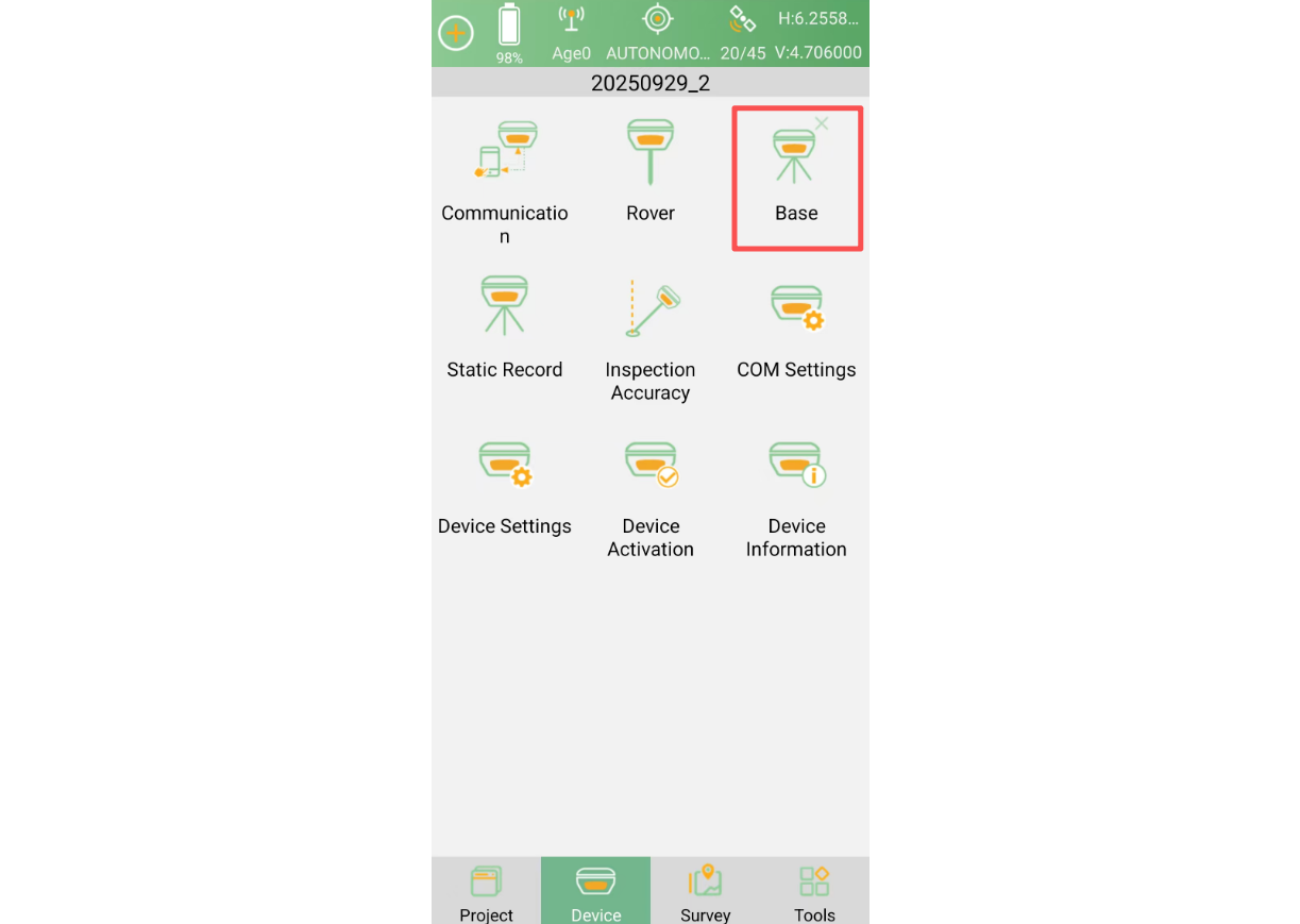 Opening Base mode for X1 drone-base configuration
