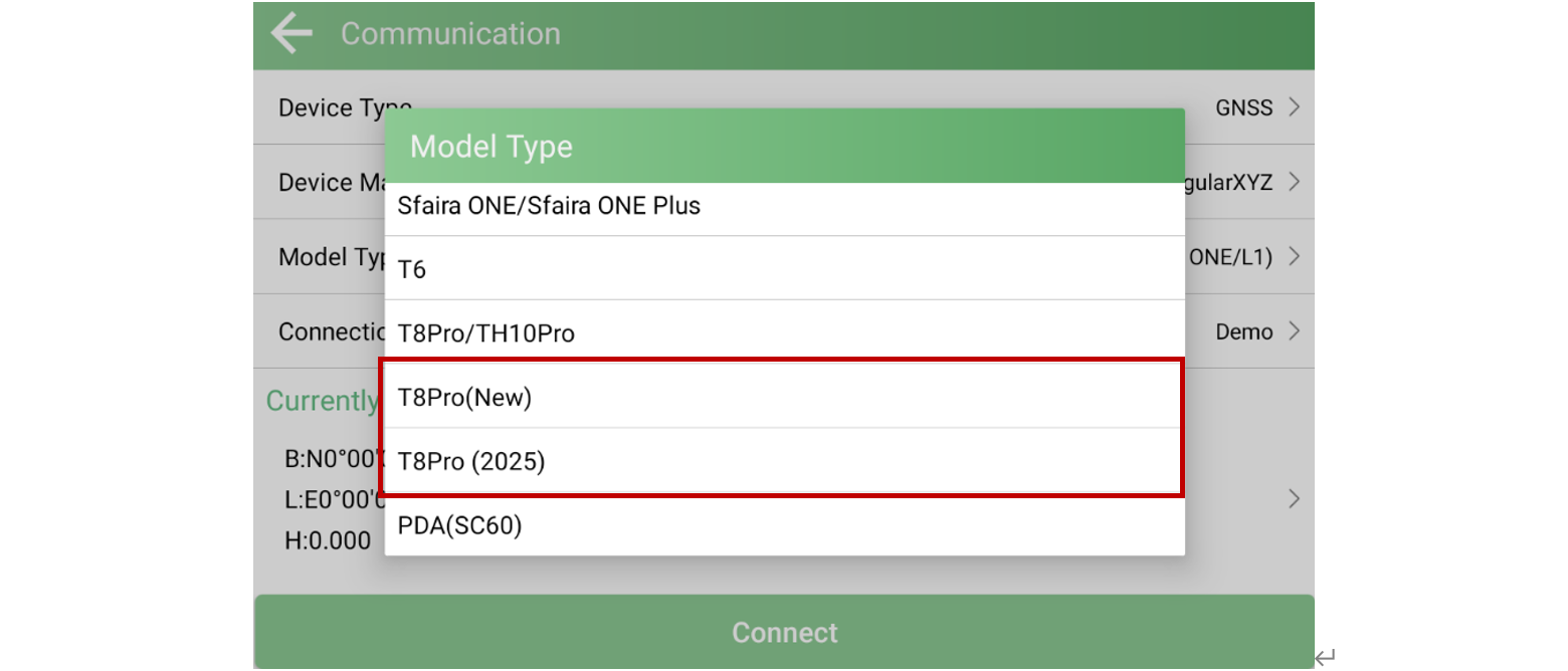 Separate T8Pro New and T8Pro 2025 model entries