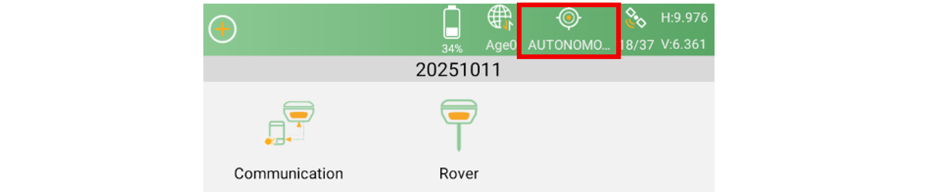 AUTONOMOUS status highlighted in SingularPad