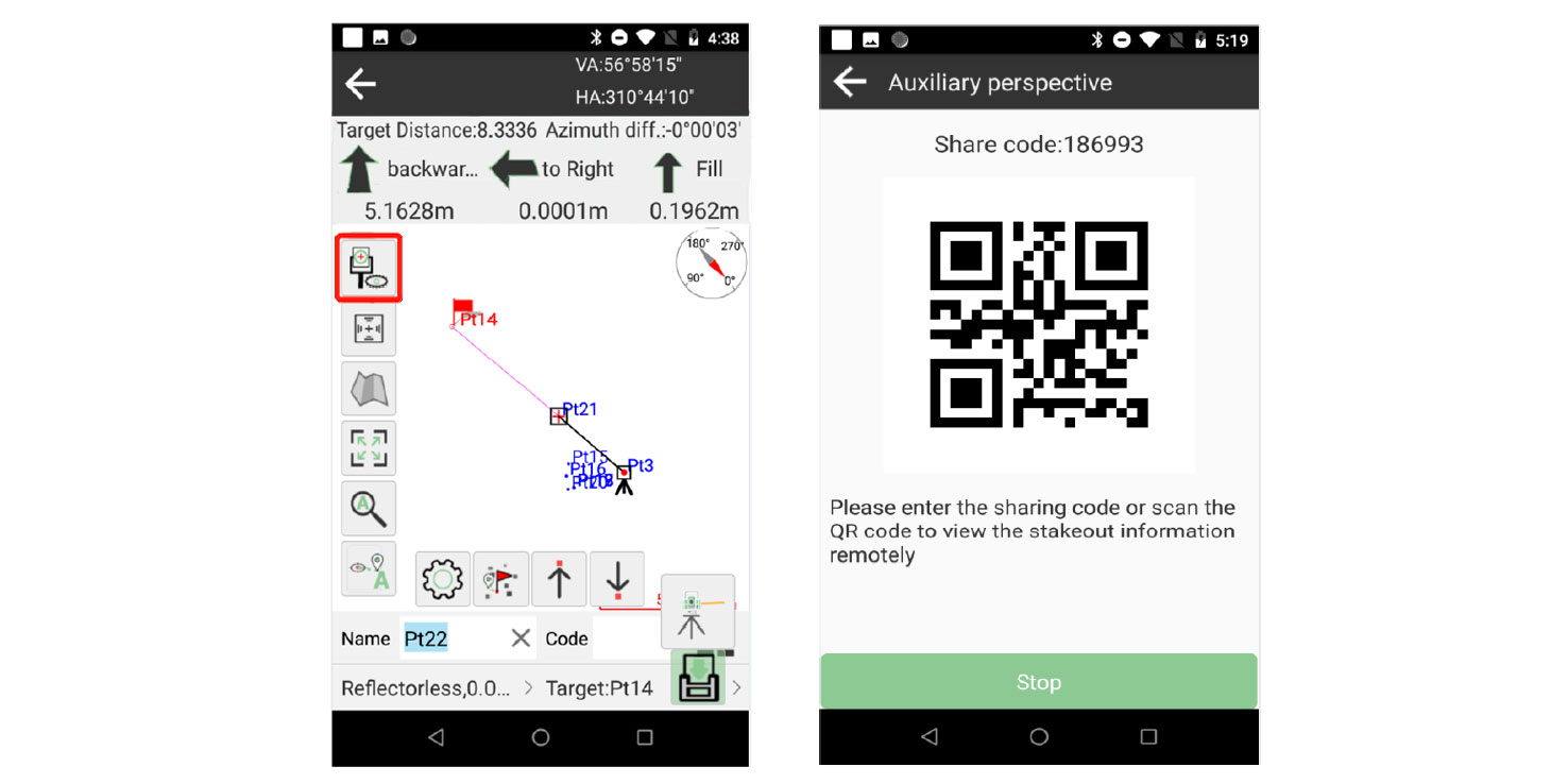 Kitűzési információk megosztása QR-kóddal