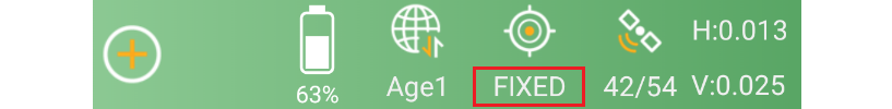 A FIXED megoldás jelölése a SingularPad állapotsorában