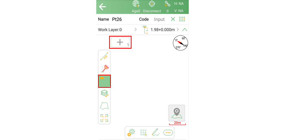 Adding a fast-code button from the survey screen